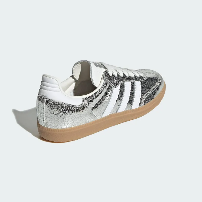 Adidas Samba OG Silver Metallic / Cloud White / Core White (JR0035)