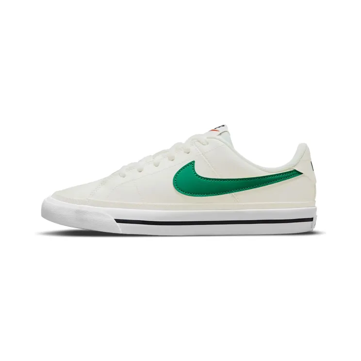 Nike Court Legacy Grey “Sail / Black / Gum Light Brown / Green Noise” (DA5380-108)