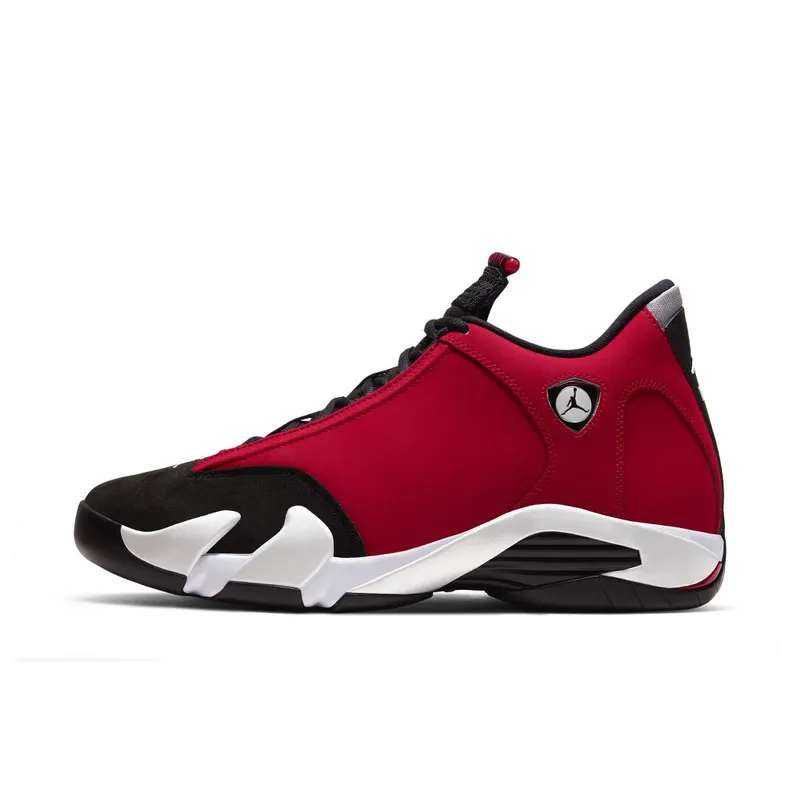 Jordan 14 Retro Gym Red Toro Black/White-Off White-Gym Red (487471-006)