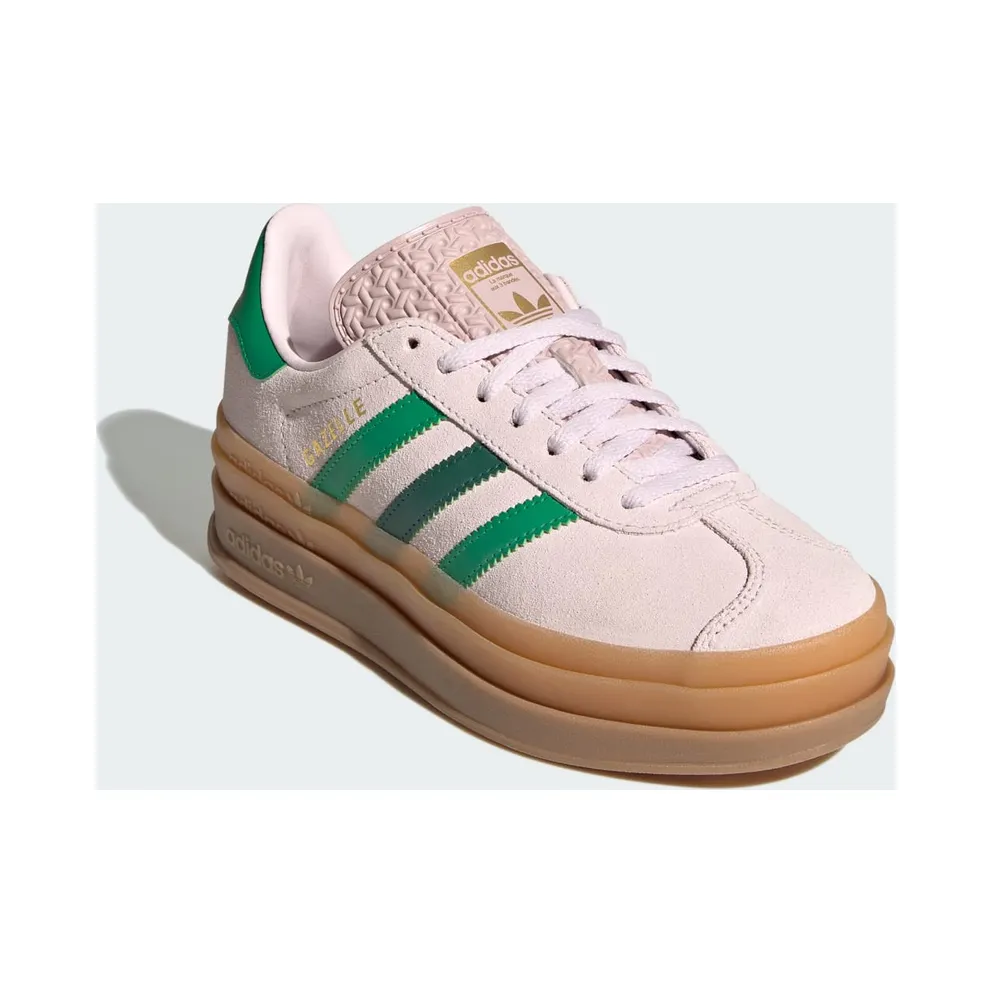 adidas Gazelle Bold Almost Pink Court Green Gold Metallic (JR5952)