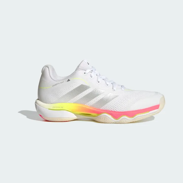 adidas Crazyflight 7 “Cloud White / Tech Grey Metallic / Solar Turbo” (KI7938)