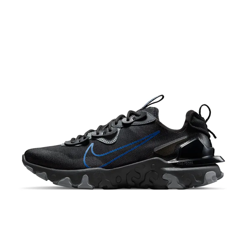 Nike React Vision “Black / Dark Smoke Grey / Iron Grey / Game Royal” (DM9460-001)