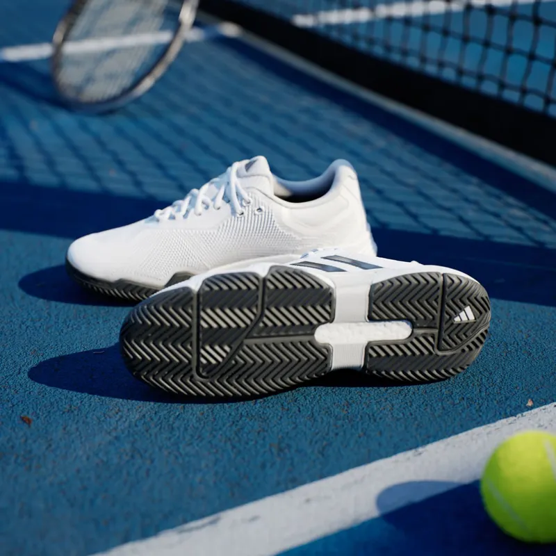 Adidas Solematch Control 2 Tennis Shoes Cloud White / Black Blue Met. / Silver Metallic (IF9110)