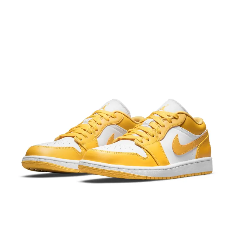 Jordan 1 Low Pollen – “White / Univeristy Gold / White” (553558-171)