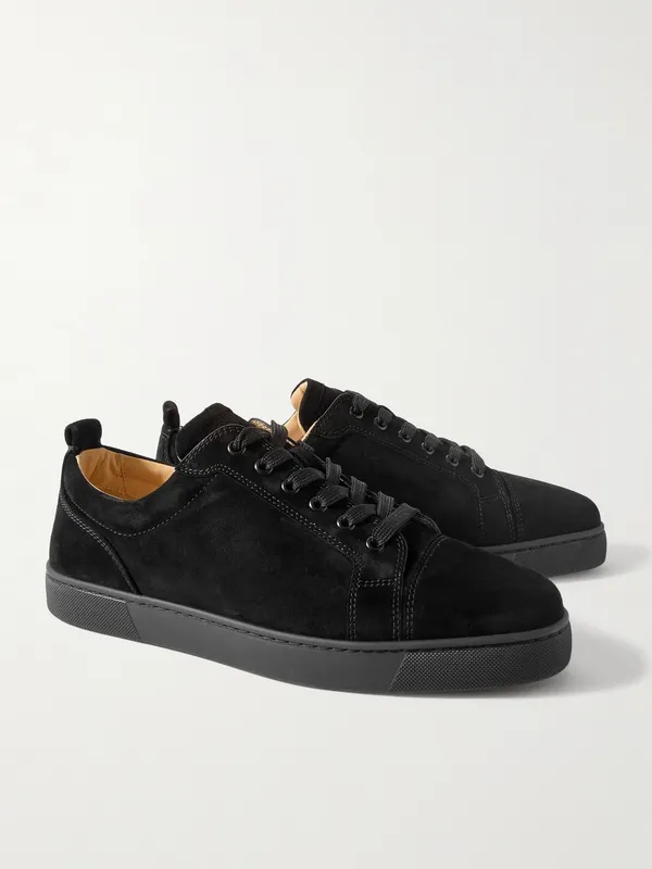 Christian Louboutin Louis Junior Suede Sneakers Black (3240421) (4)