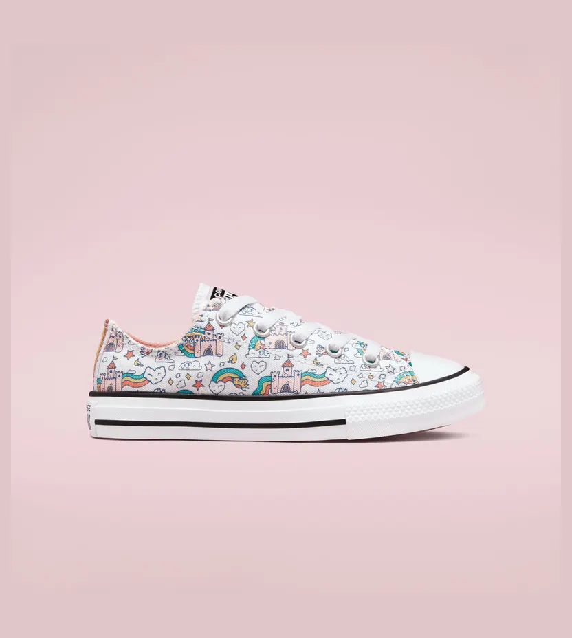 Converse Chuck Taylor All Star Rainbow Castles Wit/storm Pink/washed Teal (372944C)