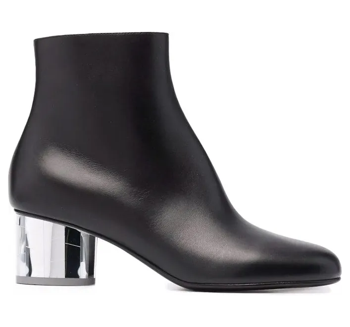 Ferragamo Block-Heel Ankle Boots Black (01C764748920)
