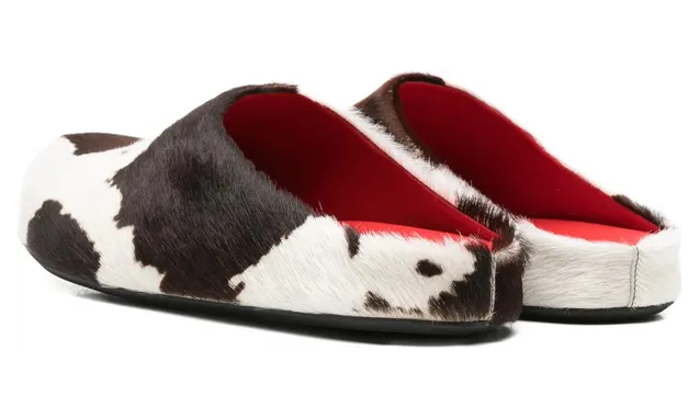 Marni Cow-print “Brown/White” (P9283 SBMR000600 ZP216) (2)