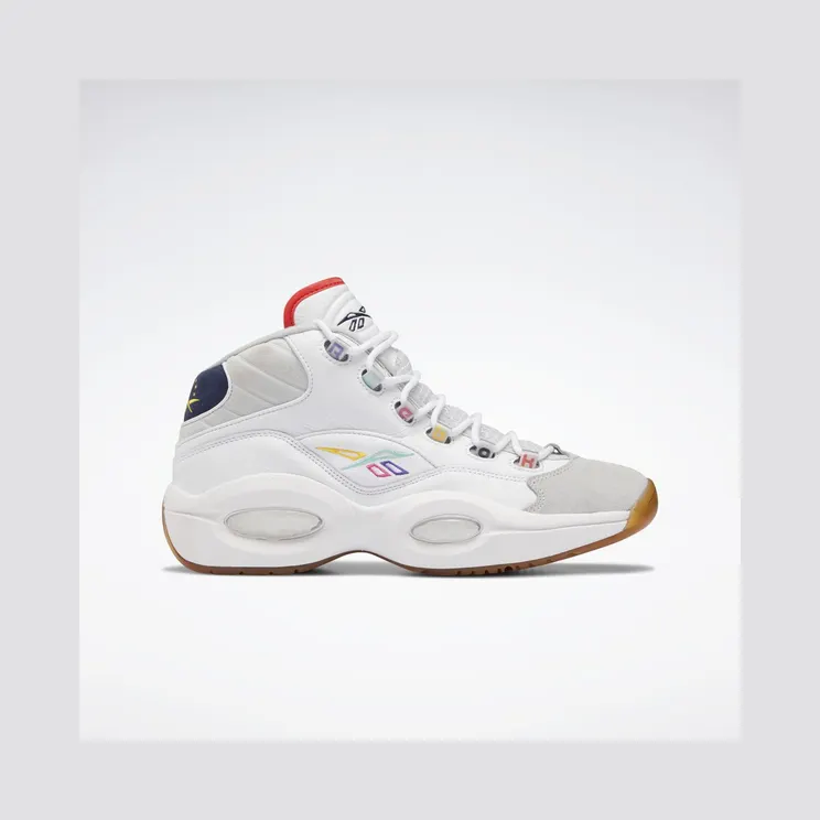 Reebok Question Mid Schoenen Cloud White / Vector Navy / Pure Grey 2