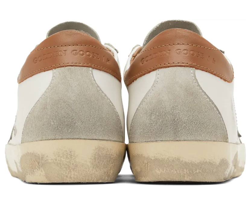 Golden Goose White & Brown Super-Star Classic Sneakers (GWF00102.F002182.10803) (2)