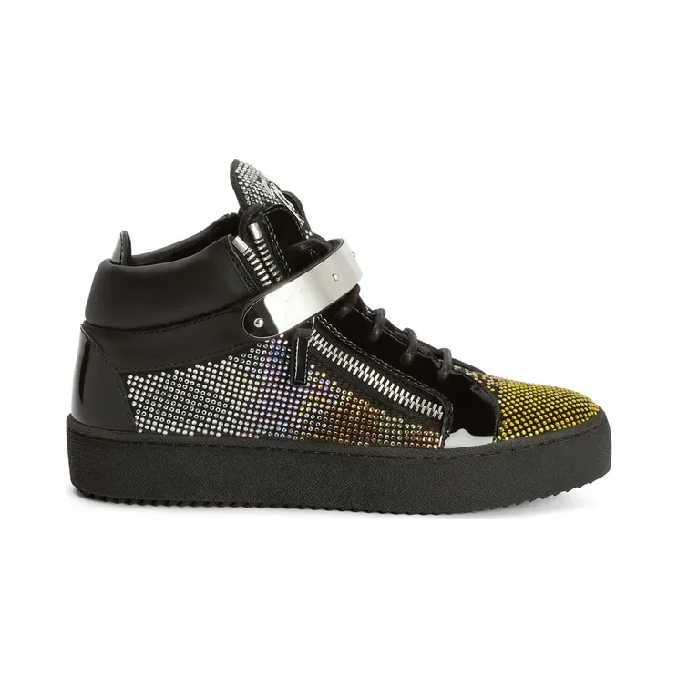 Giuseppe Zanotti verfraaid met stras “Black” (RS30032001)