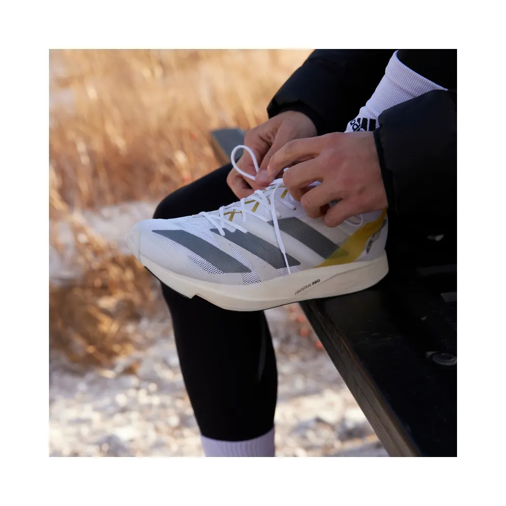 adidas Adizero Takumi Sen 8 TME Cloud White / Grey Two / Gold Metallic (GW1380)