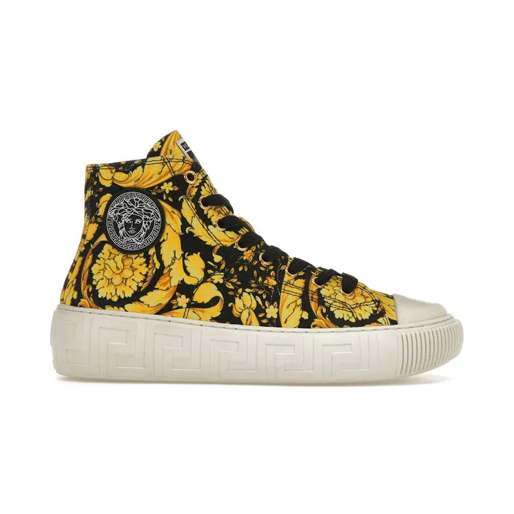 Versace Greca High Top Barocco Print Black Gold (DSU8403-DTE4G_5W08V)