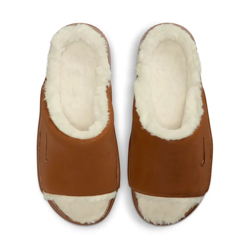 Nike Calm Elevation Fur Slide Light British Tan Coconut Milk (IO0496-200)