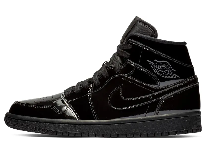 Jordan 1 Mid SE Triple Black Patent (W) “Black” (BQ6472-002)