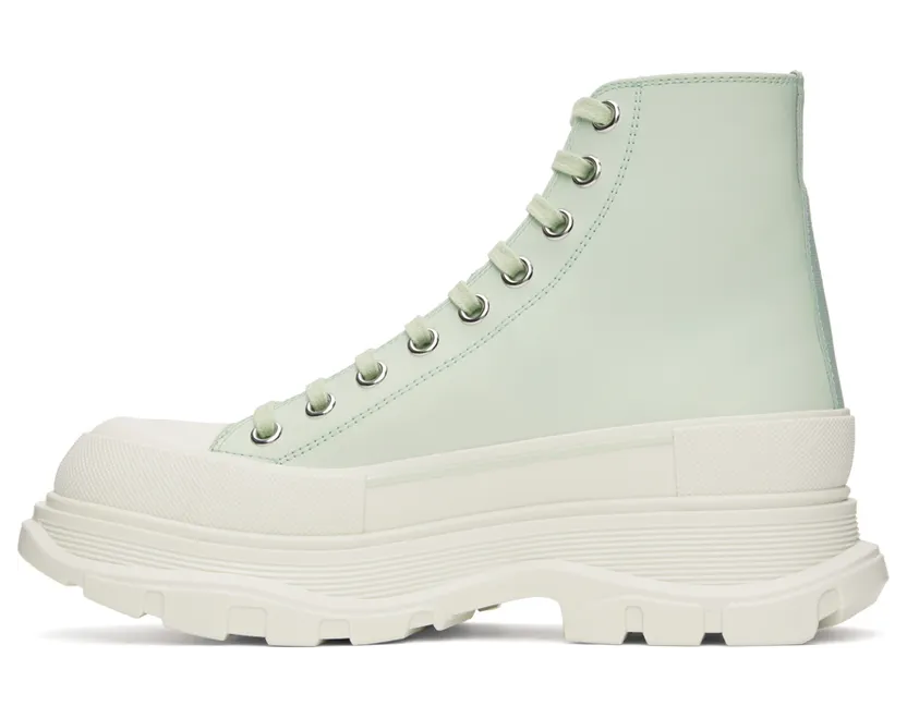 Alexander McQueen White Grafitti Tread Slick High-Top Sneakers (711109WIAT6) (3)