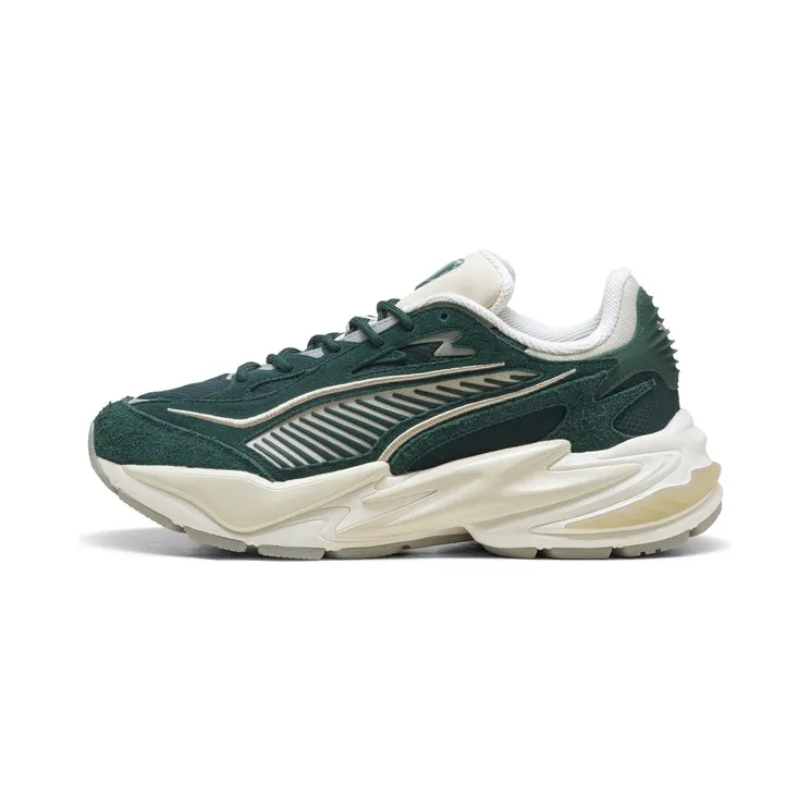 Puma RS Surge Hairy Suede “Green Terrain / Alpine Snow” (404327_01)