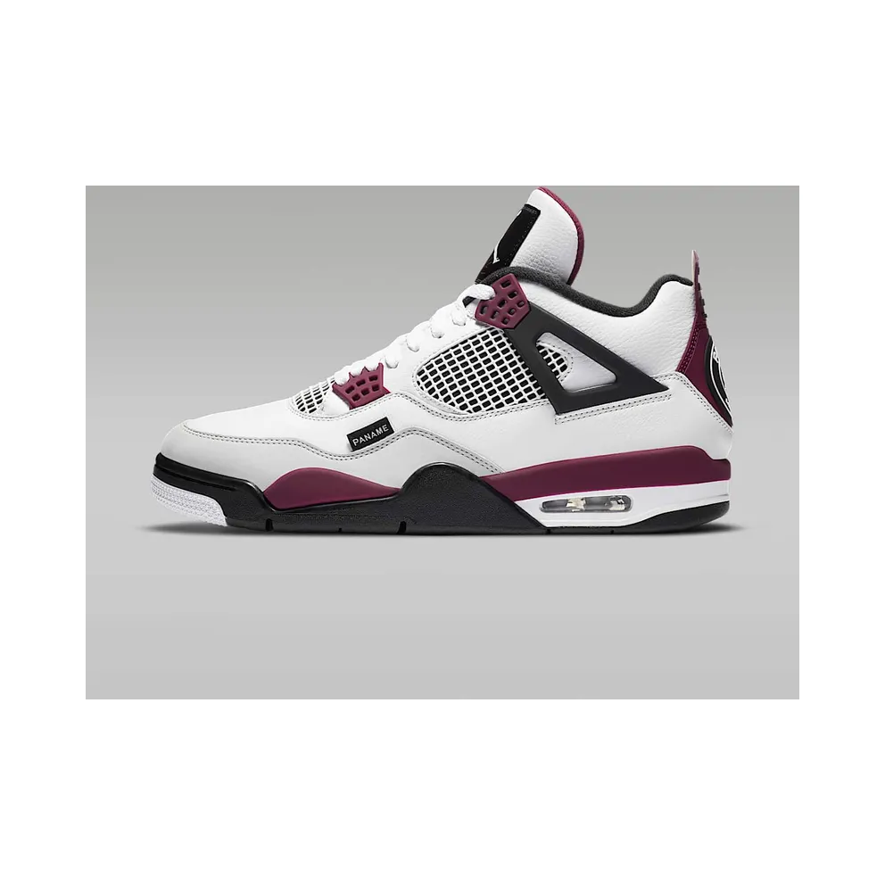 Jordan 4 Retro PSG Paris Saint-Germain White/Black-Metallic Gold-Bordeaux (CZ5624-100)