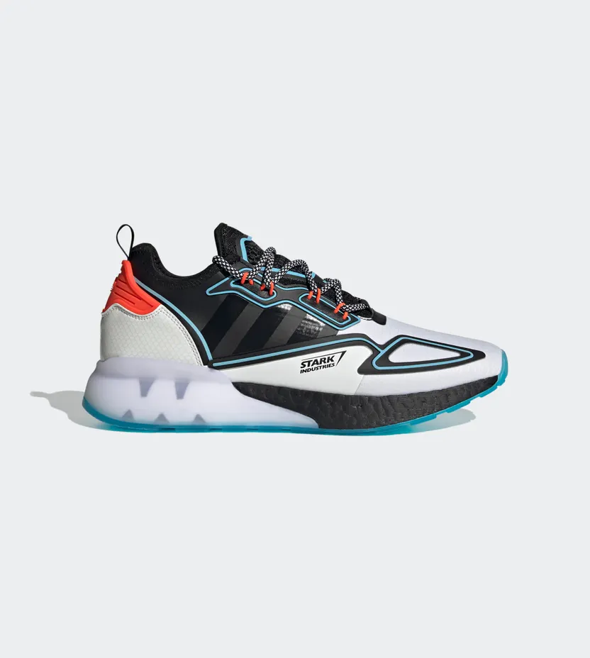 adidas ZX 2K Boost Marvel Cloud White / Core Black / Bright Cyan (H02561)