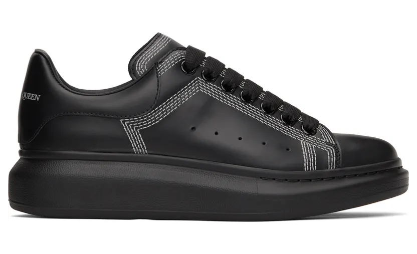 Alexander McQueen Black Contrast Oversized Sneakers (662639WIA4V)
