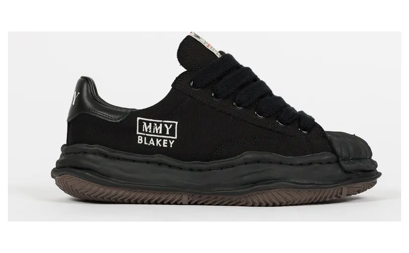 Maison Mihara Yasuhiro Blakey OG Sole Canvas Low Black (A08FW735-BLKBLK)