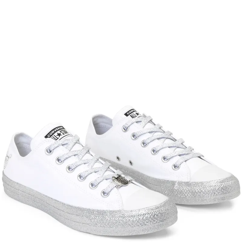 Converse Chuck Taylor All-Star Low Miley Cyrus White Silver White (162238C)