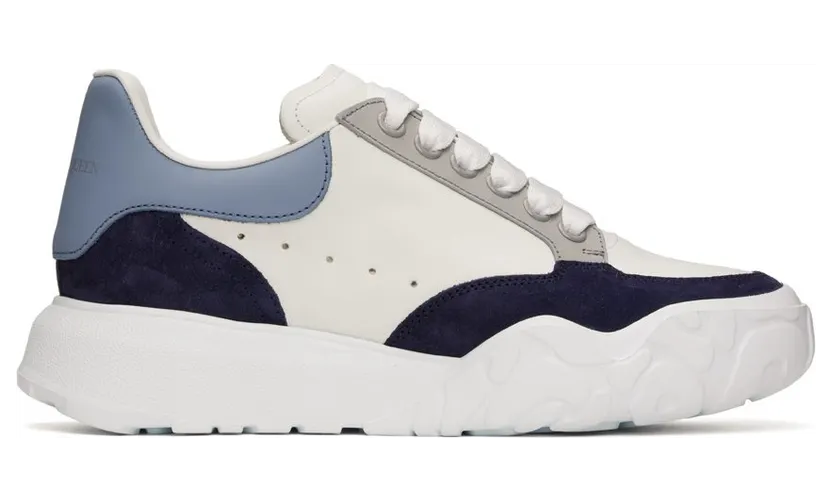 Alexander McQueen White & Blue Court 8910 WH/DA.N./EGG./T (705117WIAAX)