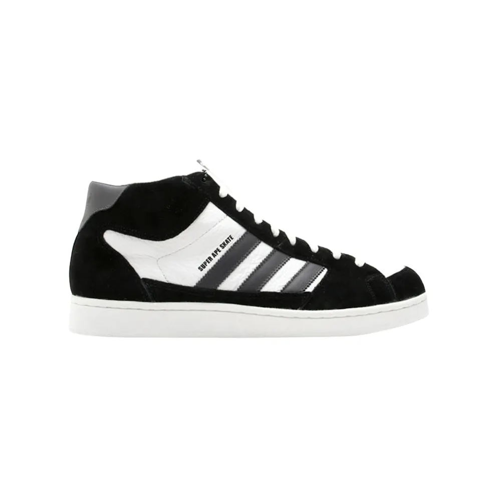 adidas Superskate Mid Bape Super Ape Skate White Black Graphite (40051)