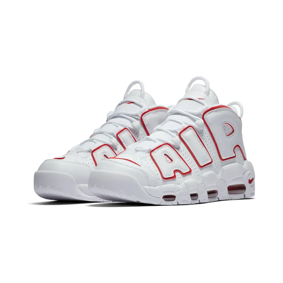 Nike Air More Uptempo White Varsity Red Outline White/Varsity Red-White (921948-102)