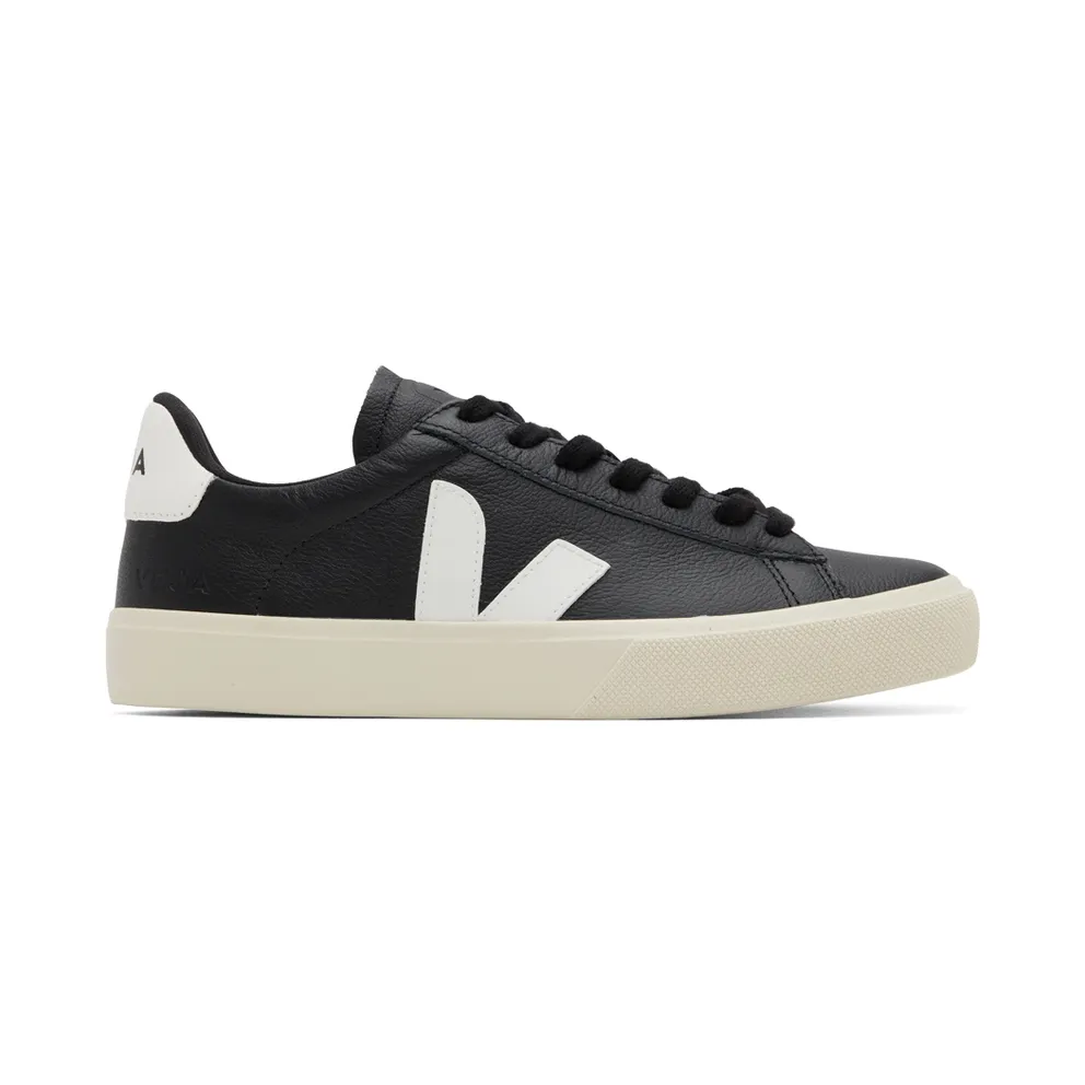 Veja Black & White Leather Campo Sneakers (CP0501215)