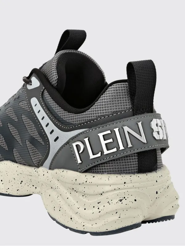 Plein Sport Venom Striker Gen. X.05 Low-Top Sneakers in Mesh with Rear Logo Grey (SAESUSC0740STE003N1072) (3)