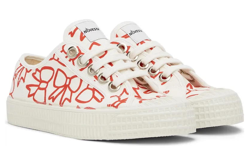 Comme des Garçons Girl Off-White Novesta Edition Ribbon Sneakers (NI-K102-001) (4)