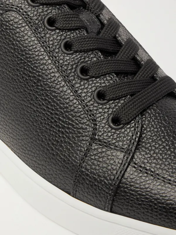Christian Louboutin Rantulow Full-Grain Leather Sneakers Black (11880255) (5)