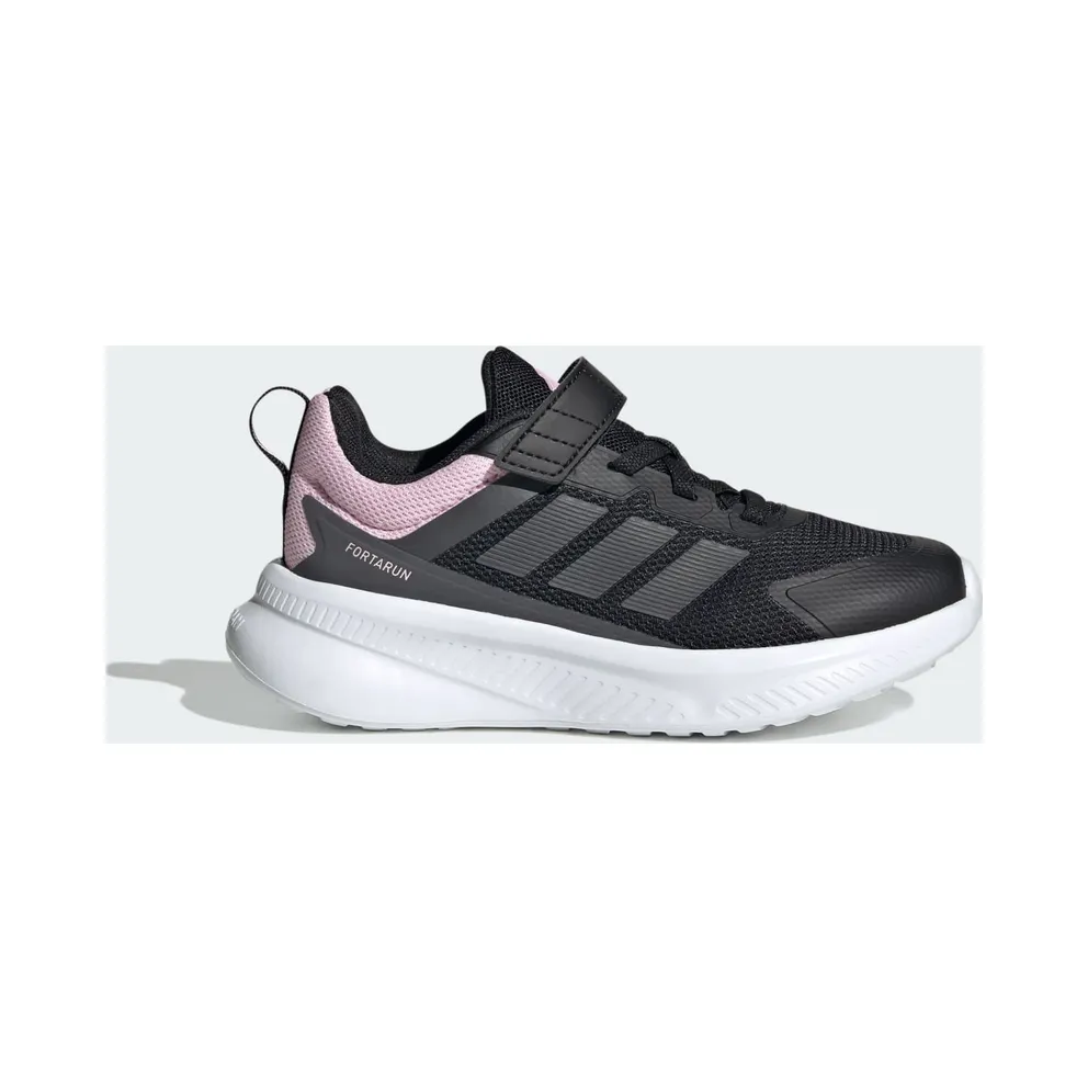 Adidas Fortarun 4.0 Kids Core Black / Grey Six / Clear Pink (JR9313)