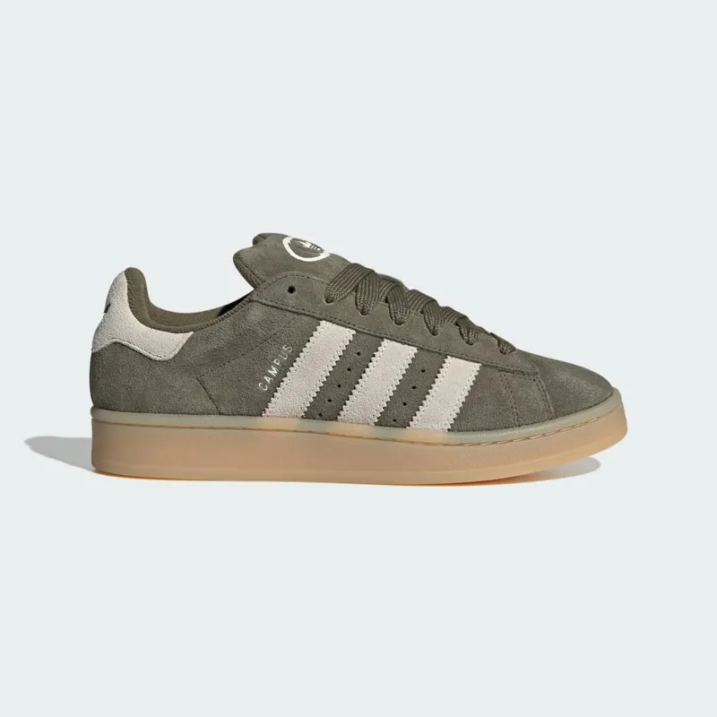 Adidas Campus 00s Medium Dark Khaki / Off White / Gum (JQ8355)