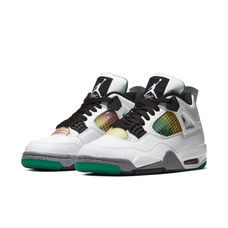Air Jordan WMNS 4 ‘Rasta’ University Red Lucid Green (2020) (AQ9129-100)