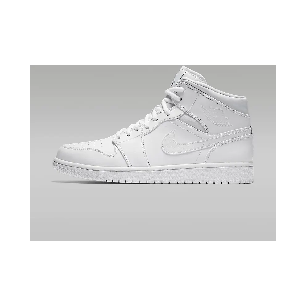 Jordan 1 Retro Mid White (2017) White/Black-White (554724-110)