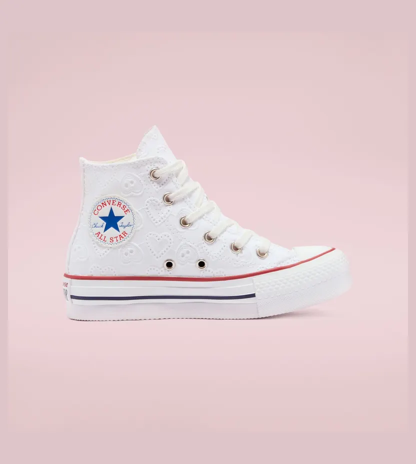 Converse Love Ceremony EVA Platform Chuck Taylor All Star High Top White/garnet/midnight Navy (671104C)