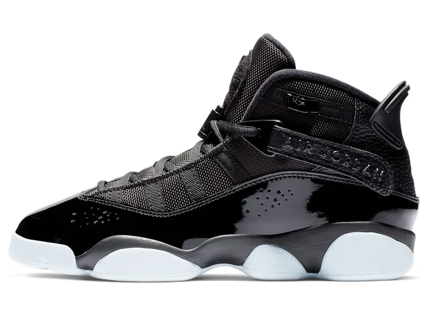 Jordan 6 Rings’Black’ GS Black/Black-White (323419-011)
