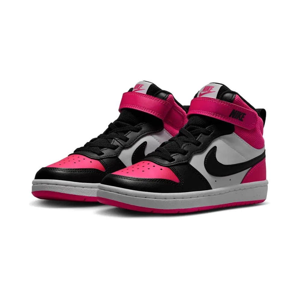 Nike Court Borough Mid 2 White Fierce Pink Black (HV0935-100)