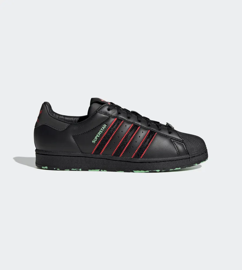 adidas Superstar Core Black / Cherry Red / Glory Mint (GW8843)