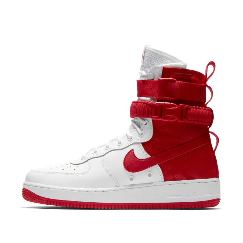 Nike SF Air Force 1 High White University Red White/University Red-University Red (AR1955-100)