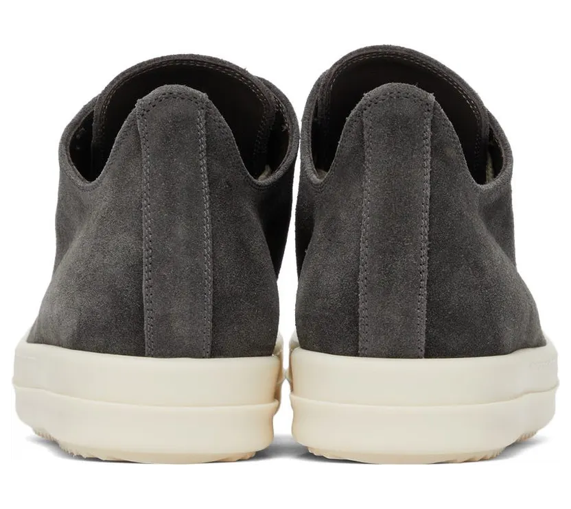 Rick Owens Velvet Suede Low 78111 Dark Dust Milk (RP02A7891 LVS) (4)