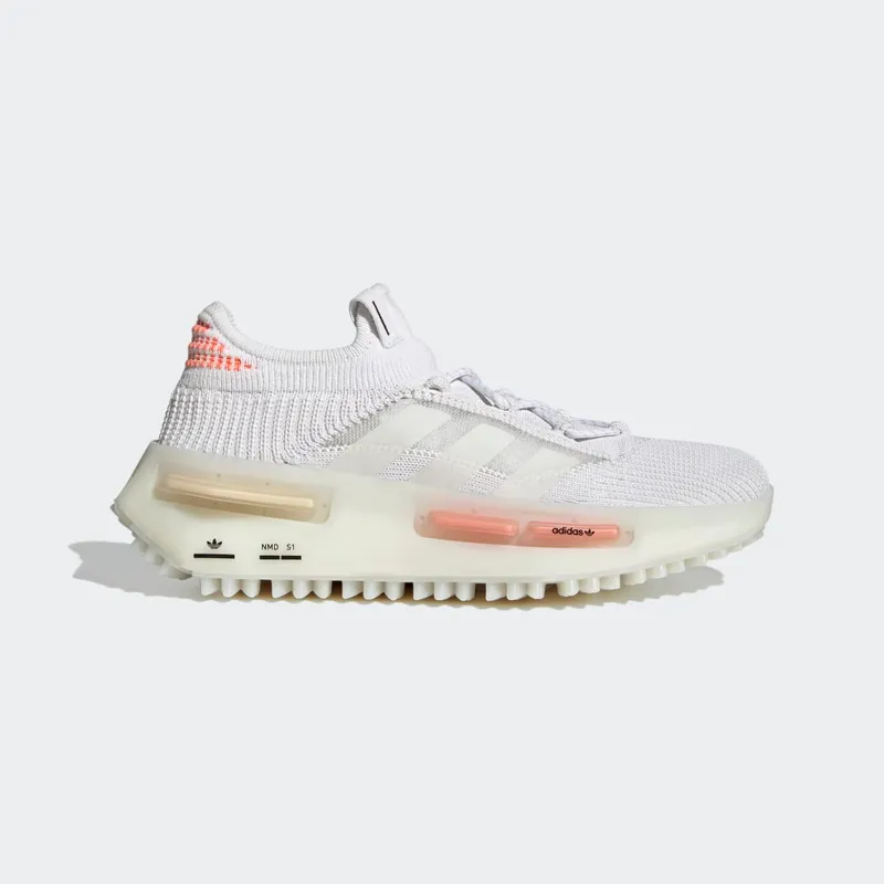 adidas NMD_S1 Cloud White / Off White / Coral Fusion (HQ4465)