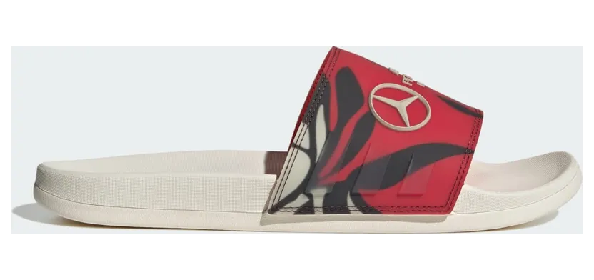 adidas Adilette Comfort Slides Mercedes-AMG Petronas Formula One Team Turbo Aurora Ruby (JQ1937)