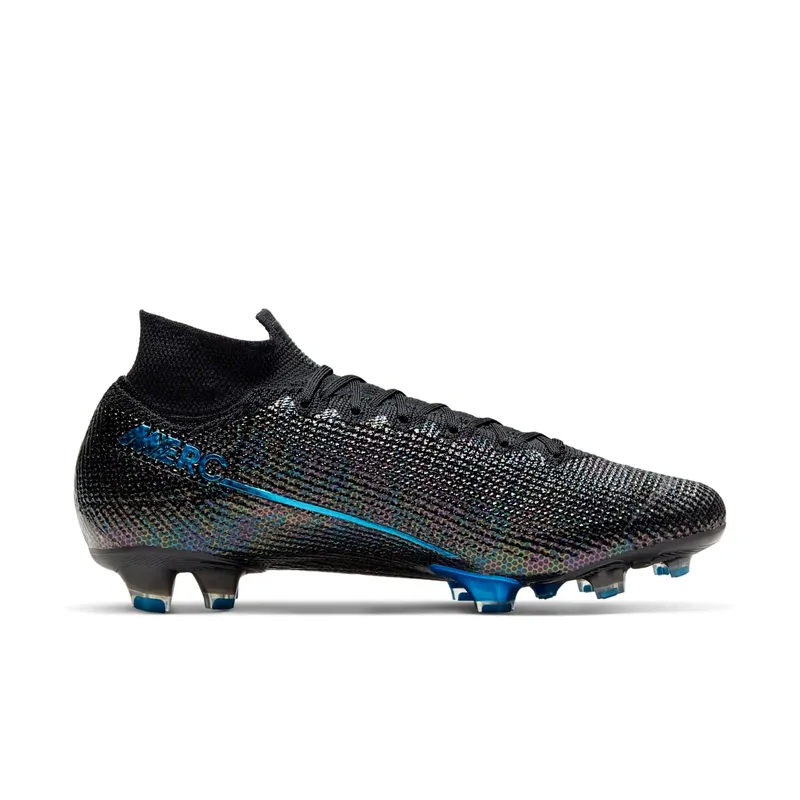 Nike Mercurial Superfly 7 Elite FG Black Laser Blue Black/Black-Anthracite-Laser Blue (AQ4174-049)