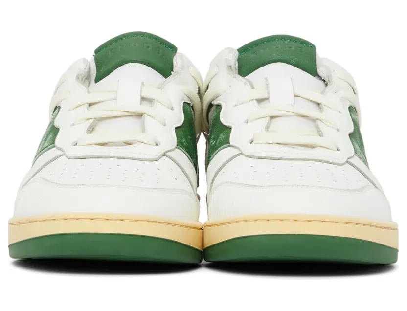Rhude Rhecess Low “White/Green” (RHFW21FO21040433) (2)