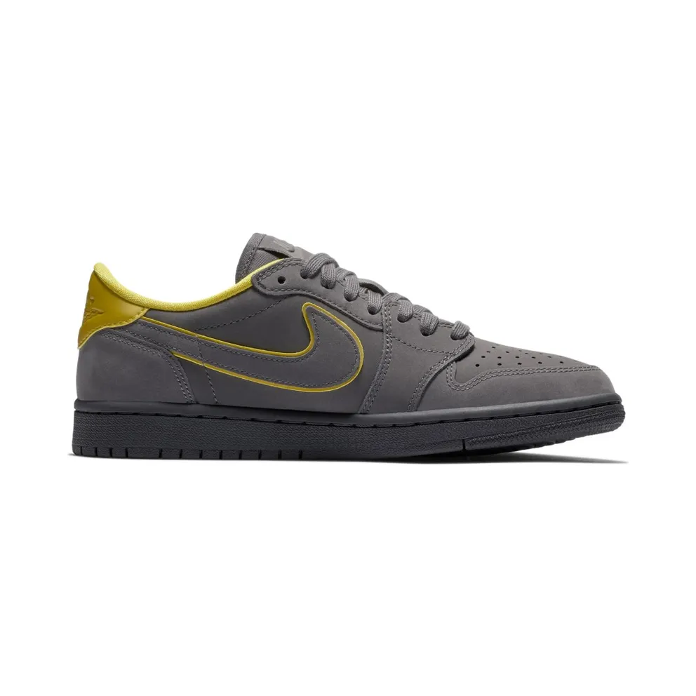 Jordan 1 Retro Low Thunder Grey (W) Thunder Grey/Bright Citron-White (AQ0828-017)
