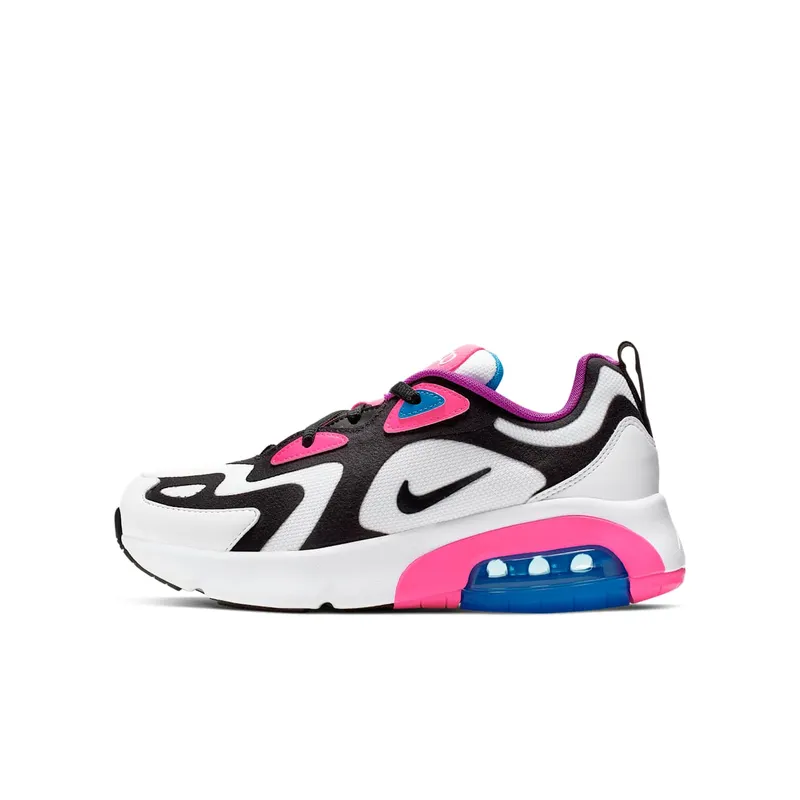 Nike Air Max 200 White Hyper Pink Black (GS) White/Hyper Pink-Photo Blue-Black (AT5630-100)