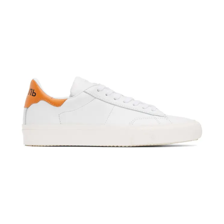 Heron Preston White and Orange Vulcanized Sneakers (HMIA017F20LEA001)
